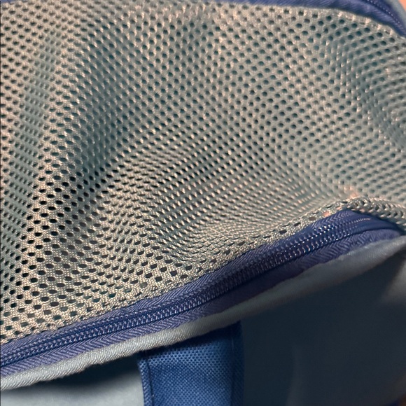 United Colors of Benetton Blue and White Patterned small dog Bag - Picture 5 of 17